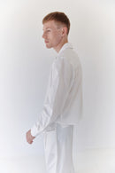 Cropped Unisex White Shirt