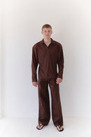 Brown Unisex Pants
