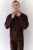 Brown Padded Polo Shirt