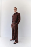 Brown Unisex Pants