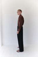 Black Unisex Pants With Adjustable Cummerbund