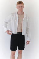 Cropped Unisex White Shirt